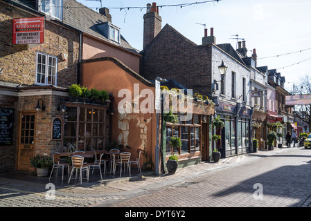 Kirchgasse, Twickenham, London, UK Stockfoto