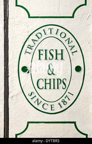 London, England, Vereinigtes Königreich. Die Rock und alleinige Scholle Fish and Chips-Shop, 47 Endell St, WC2H 9AJ Stockfoto