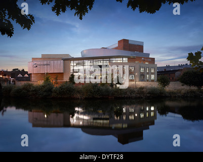 Exterieur des Theatre Severn, Shrewsbury, Shropshire. Stockfoto