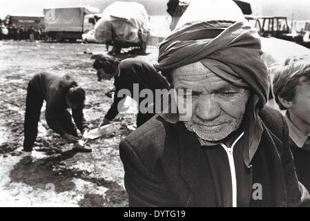 Kosovo-Flüchtlinge in Albanien Stockfoto