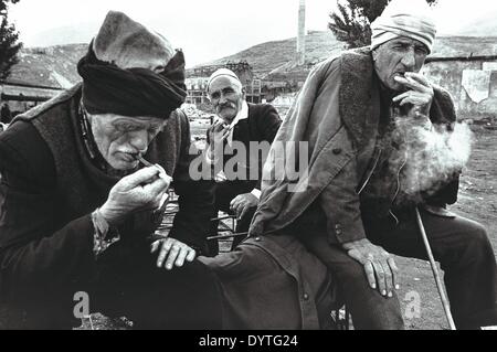 Flüchtlinge aus dem Kosovo in Albanien Stockfoto
