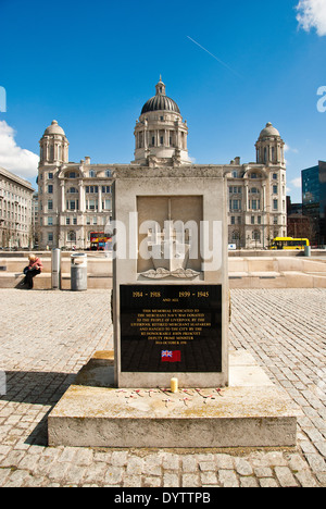 Handelsmarine-Denkmal am Molenkopf Rummenigge Stockfoto