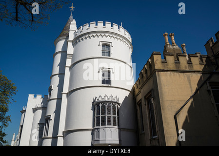 Strawberry Hill House, Walpoless gotische Burg, Twickenham, London, UK Stockfoto