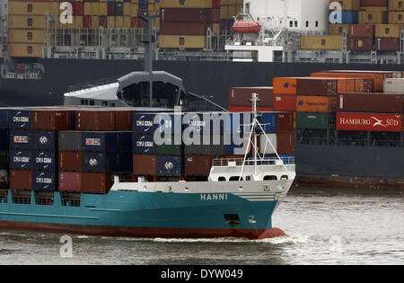 Der Hamburger Hafen Stockfoto