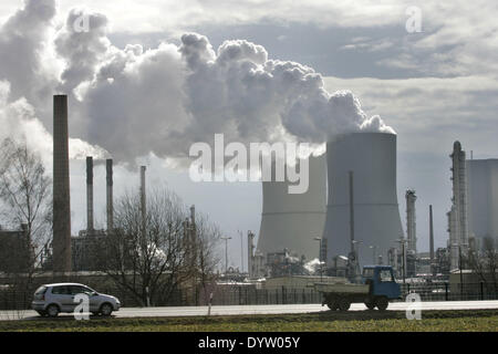 Die Braunkohle Kraftwerk Lippendorf Stockfoto