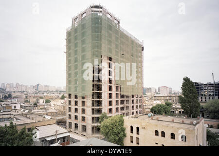 Straßenbild von Baku Stockfoto