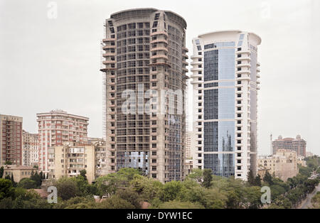 Stadtbild von Baku Stockfoto