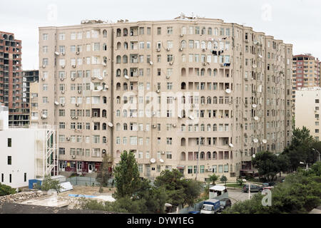 Straßenbild von Baku Stockfoto