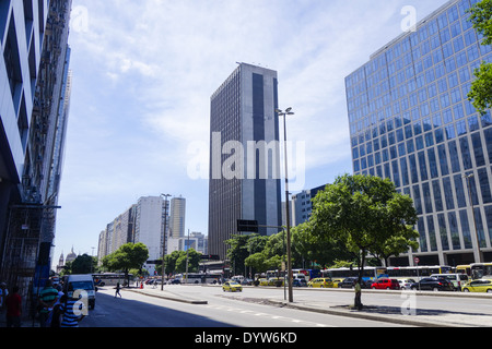 Rio De Janeiro, Centro, Avenida Presidente Vargas, Brasilien Stockfoto