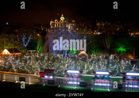 Weihnachten in Edinburgh Stockfoto