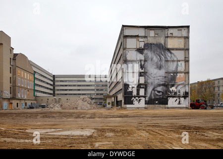 Berlin, Deutschland, Teilabriss der ehemaligen Ministerium für Bauwesen der DDR Stockfoto