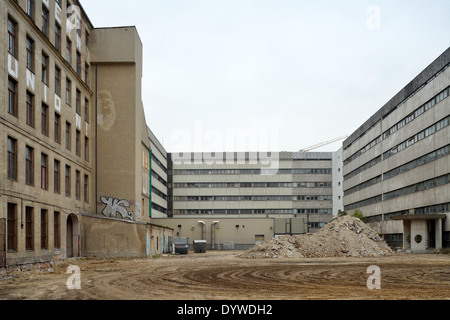 Berlin, Deutschland, Teilabriss der ehemaligen Ministerium für Bauwesen der DDR Stockfoto