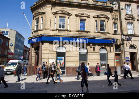 RBS Bank-Filiale Preston Stockfoto