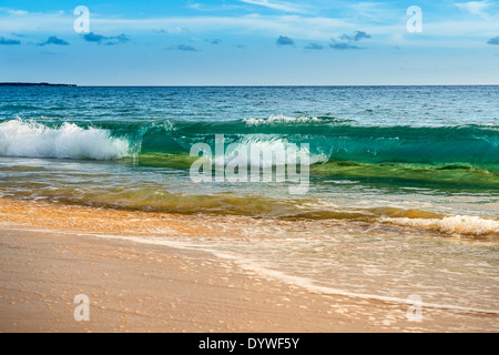 Der berühmte und unberührten Big Beach in Maui. Stockfoto