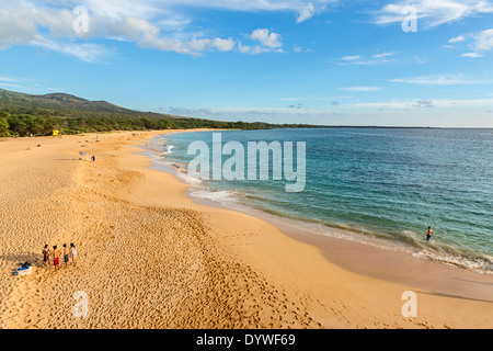 Der berühmte und unberührten Big Beach in Maui. Stockfoto