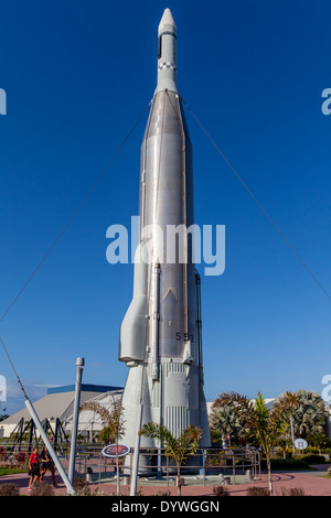 Rocket Garden, Kennedy Space Center, Florida, USA Stockfoto