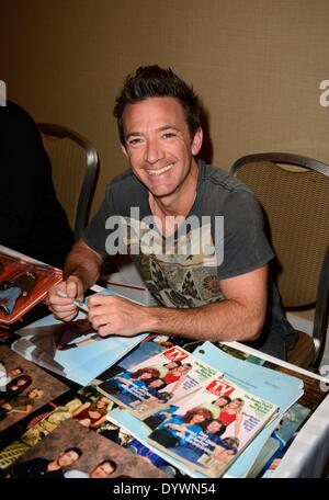 Parsippany, NJ, USA. 25. April 2014. David Faustino in Anwesenheit für Chiller Theatre Spielzeug, Modell und Film Expo, Sheraton Hotel, Parsippany, NJ 25. April 2014. Bildnachweis: Derek Sturm/Everett Collection/Alamy Live-Nachrichten Stockfoto