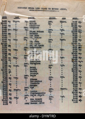 Dieses Bild aus dem Album von Fred Alvin Jones zeigt die Geschichte von Eastern Airlines und hebt Jones’ Beiträge als Pilot hervor. Sie spiegelt wichtige Momente in der Luftfahrtgeschichte und in der Luftfahrtbranche wider. Stockfoto