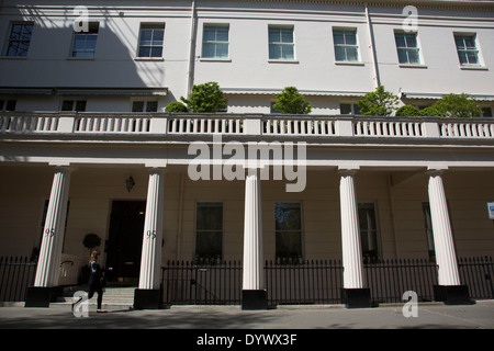 Eaton Square in Belgravia. Reichtum und Wohlstand in West-London, UK. Stockfoto