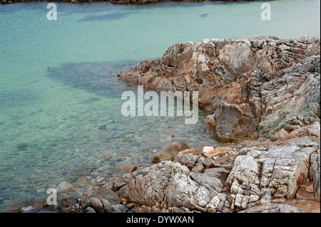 Schöne Aussicht auf die Lagune in Carraroe Stockfoto