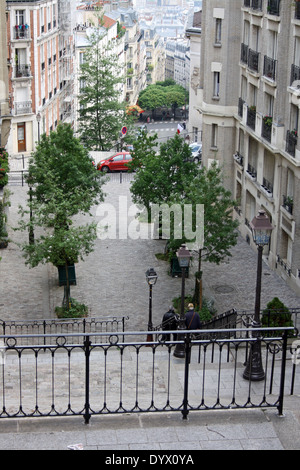 Paris, Frankreich, Ansicht Nord, Rue du Mont Cenis Stockfoto