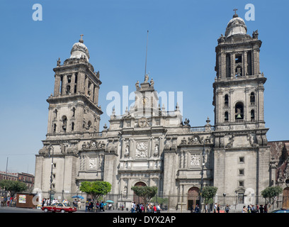 Metropolitan Kathedrale Zocalo Mexiko-Stadt Mexiko Stockfoto