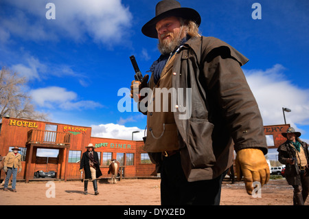 Wild-West-show im Grand Canyon Railway Resort in Williams. Arizona. USA Stockfoto