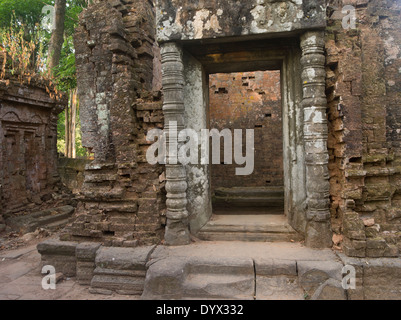 Prasat Thom das wichtigste Denkmal von Koh Ker 127 NE von Siem Reap, Kambodscha Stockfoto