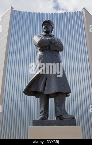 Öffentliche UK Statue: Flug Pionier und Wildwest Showman Samuel Franklin Cody Stockfoto