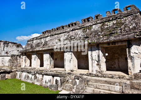 Tempel von Palenque, eine antike Maya-Ruine befindet sich in Palenque, Yucatan, Mexiko Stockfoto