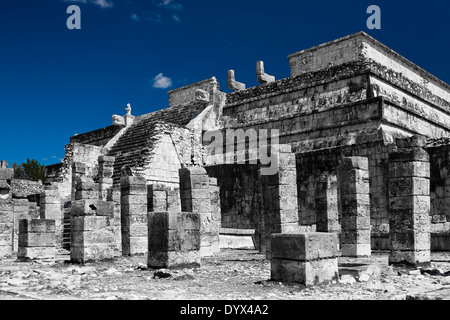 Gefiederte Schlange-Pyramide Chichen Itza, Mexiko Stockfoto