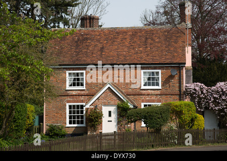 Häuser in großen Finborough Suffolk Stockfoto