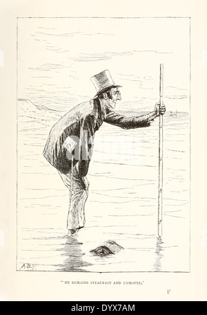 Arthur Burdett Frost (1851-1928) Illustration aus "A Tangled Tale" von Lewis Carroll veröffentlichte 1885. Knoten 9 Schlange mit Ecken Stockfoto
