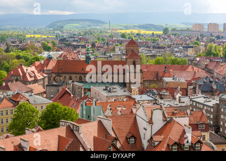 Blick von der Festung Glatz, Niederschlesien, Polen, Europa. Stockfoto