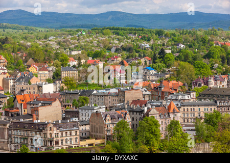 Blick von der Festung Glatz, Niederschlesien, Polen, Europa. Stockfoto