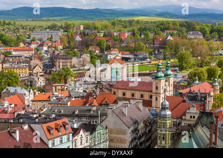 Blick von der Festung Glatz, Niederschlesien, Polen, Europa. Stockfoto