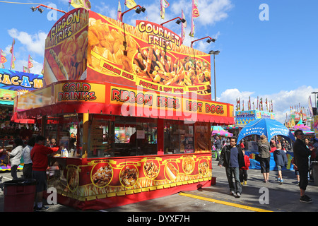 Eine Vielzahl von Karneval-Lebensmittel-Hersteller Stockfoto