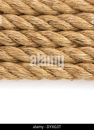 Schiff-Seile isoliert auf weißem Hintergrund Stockfoto