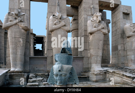 Ramesseum: die Beerdigung Tempel des Pharao Ramses II. der große (1303-1213 v. Chr. XIX dyn.) Stockfoto