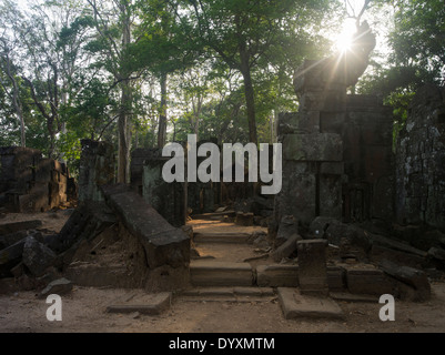 Prasat Thom das wichtigste Denkmal von Koh Ker 127 NE von Siem Reap, Kambodscha Stockfoto