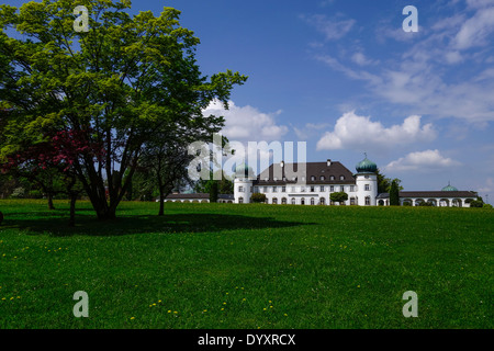 Schloss und Park Hoehenried in der Nähe von Bernried am Starnberger See, Bayern, Upper Bavaria, Germany Stockfoto