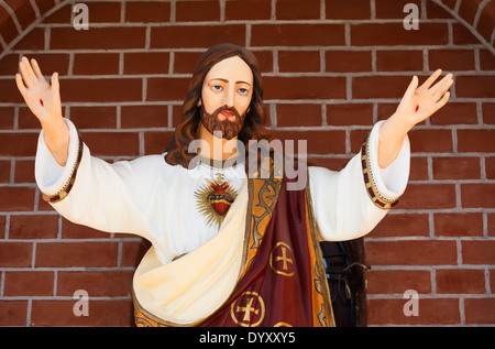 Statue von Jesus Christus. Heiliges Herz. Das Christentum symbol Stockfoto