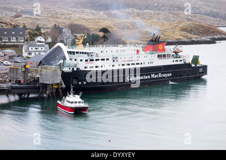 Caledonian MacBrayne MV Hebriden Passenger Ferry in Tarbert Insel Harris Western Isles Schottland, Vereinigtes Königreich Stockfoto