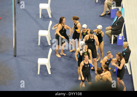 London 2012 Paralympischen Schwimmwettkämpfe Stockfoto