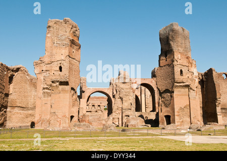 Die Ruinen der Bäder von Caracalla-Thermen in Rom, Italien Stockfoto