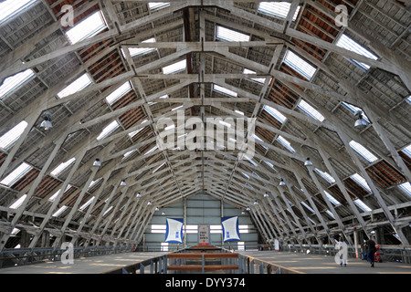 3 Slip wurde Europas größte Breite Span Holzkonstruktion gebaut im Jahre 1838 (The Big Space) in The Historic Dockyard, Chatham, Kent UK Stockfoto