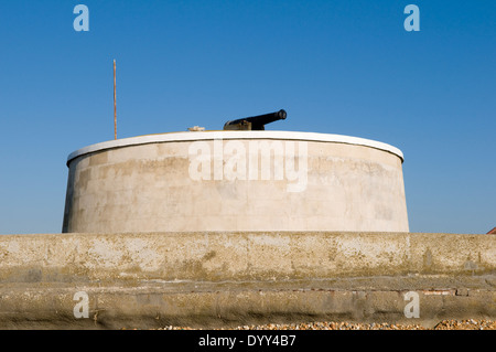 Die Martello-Turm und Heimatmuseum in der Sussex Küstenstadt von Seaford, erbaut auf Großbritannien während der napoleonischen Kriege zu verteidigen Stockfoto