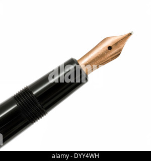 Nahaufnahme der Jahrgang 1960 Luxus Parker Duofold Kapillare Füllfederhalter Stockfoto