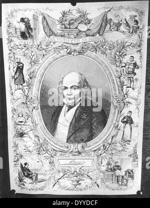 Pierre Jean de Beranger Stockfoto