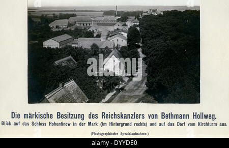 Nachlass von Theobald von Bethmann-Hollweg in Hohenfinow, 1909 Stockfoto